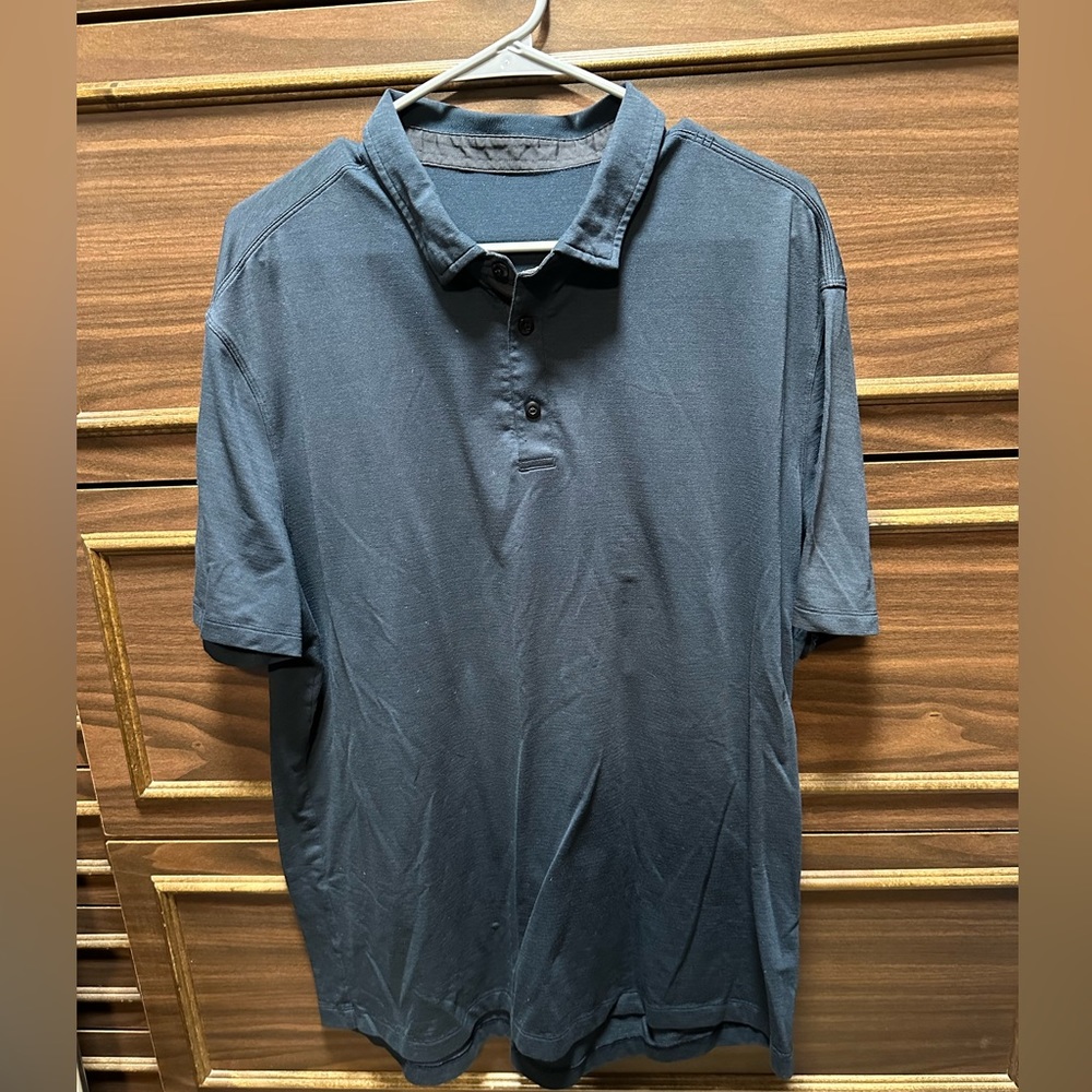 Lululemon Evolution Short Sleeve Polo Shirt P2P 24โ Size XXL